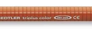 staedtler triplus color 323 rotulador de punta fina trazo 1mm aprox tinta base de agua color siena tostada