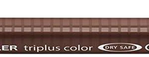 staedtler triplus color 323 rotulador de punta fina trazo 1mm aprox tinta base de agua color marron tabaco