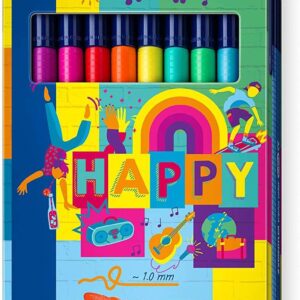 staedtler triplus color 323 pack de 10 rotuladores de punta fina trazo 1mm aprox tinta base de agua colores surtidos