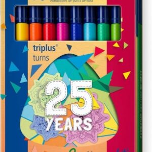 staedtler triplus color 323 pack de 10 rotuladores trazo 1mm aprox tinta antisecado capuchon ventilado colores surtidos