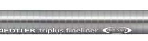 staedtler triplus fineliner 334 rotulador de punta fina trazo de 0.3mm tinta base de agua color rojo burdeos