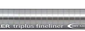 staedtler triplus fineliner 334 rotulador de punta fina trazo de 0.3mm tinta base de agua color rosa antiguo