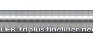 staedtler triplus fineliner 334 rotulador de punta fina trazo de 0.3mm tinta base de agua color azul neon