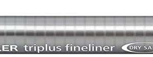 staedtler triplus fineliner 334 rotulador de punta fina trazo de 0.3mm tinta base de agua color verde oscuro