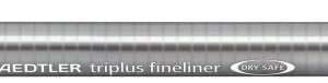 staedtler triplus fineliner 334 rotulador de punta fina trazo de 0.3mm tinta base de agua color gris plata