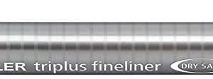 staedtler triplus fineliner 334 rotulador de punta fina trazo de 0.3mm tinta base de agua color gris paloma