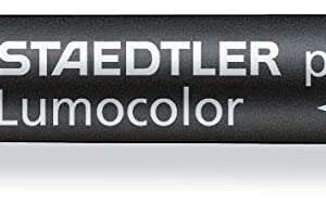 staedtler lumocolor 348 rotulador permanente de doble punta m y f secado rapido color negro