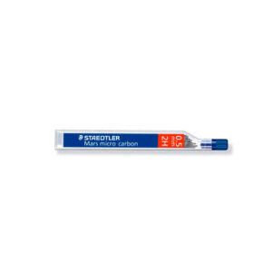 staedtler mars micro carbon 250 tubo de 12 minas de grafito dureza 2h trazo 0.5mm alta resistencia
