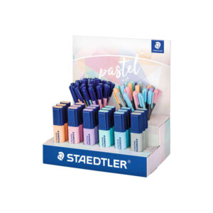 staedtler expositor con 78 rotuladores pastel modelos textsurfer classic, triplus, triplus fineliner colores surtidos