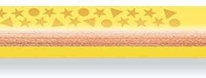 staedtler jumbo noris 128 lapiz triangular de color mina de 4mm resistencia a la rotura diseño ergonomico color amarillo
