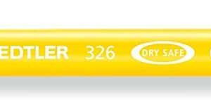 staedtler noris 326 rotulador de punta fina trazo 1mm aprox tina base de agua color amarillo