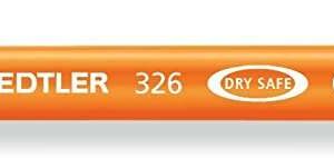staedtler noris 326 rotulador de punta fina trazo 1mm aprox tina base de agua color naranja
