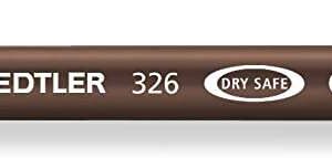 staedtler noris 326 rotulador de punta fina trazo 1mm aprox tina base de agua color pardo van dyck