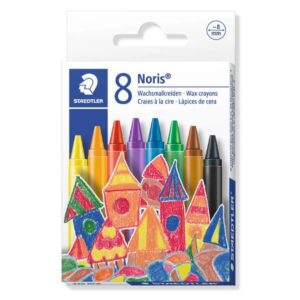 staedtler noris 220 pack de 8 ceras redondas diametro 8mm resistencia a la rotura colores surtidos