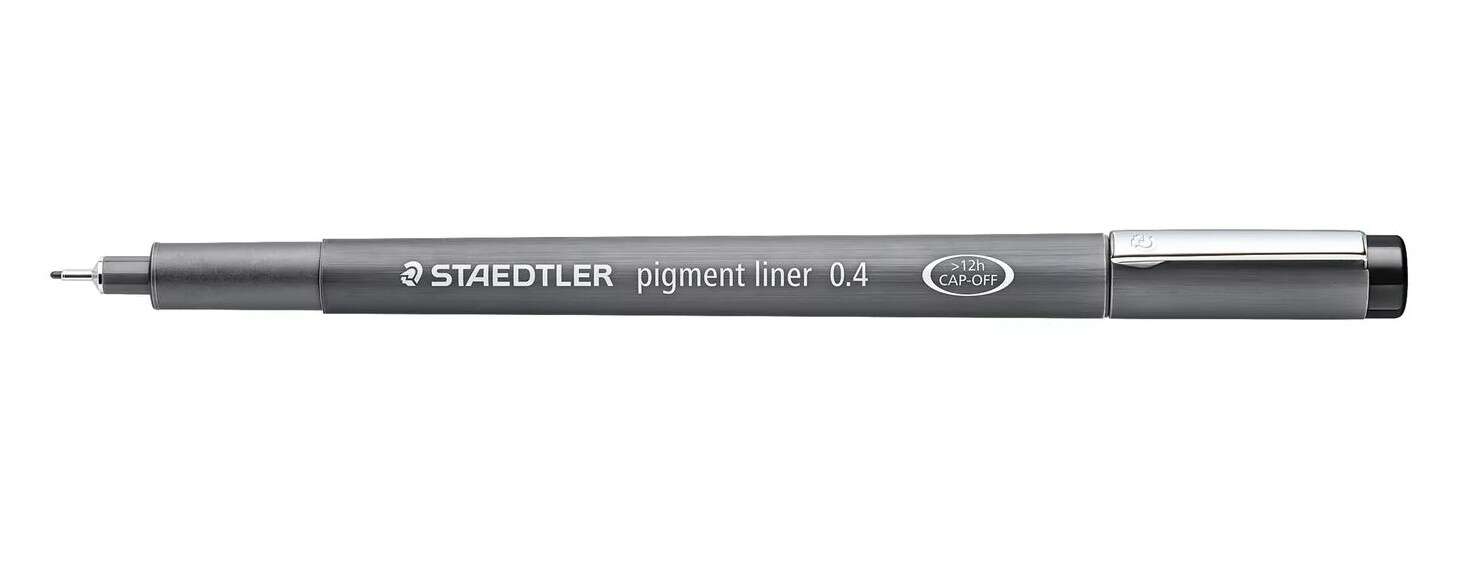 staedtler pigment liner 308 rotulador calibrado trazo 0.4mm secado rapido color negro