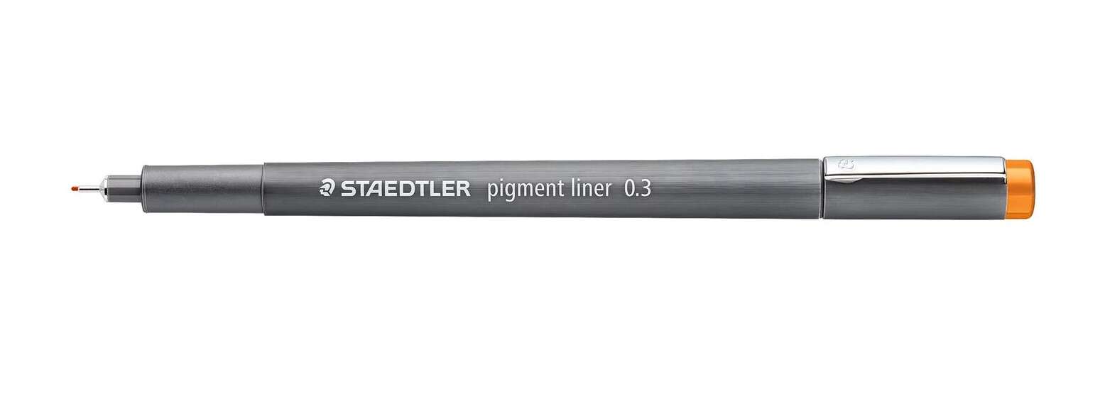 staedtler pigment liner 308 rotulador calibrado trazo 0.3mm secado rapido color marron claro