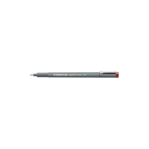 staedtler pigment liner 308 rotulador calibrado trazo 0.5mm secado rapido color rojo