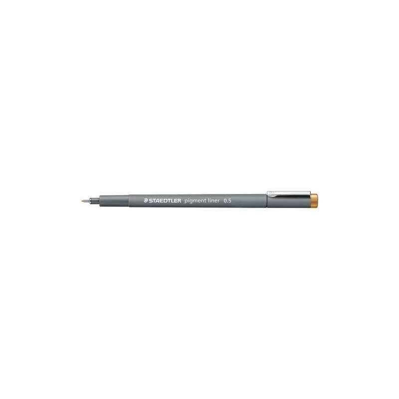 staedtler pigment liner 308 rotulador calibrado trazo 0.5mm secado rapido color naranja