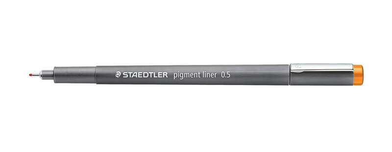 staedtler pigment liner 308 rotulador calibrado trazo 0.5mm secado rapido color marron claro