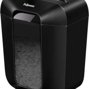 fellowes lx50 destructora de papel manual corte en particulas p 4 destruye hasta 9 hojas a la vez capacidad de la papelera 17l color negro
