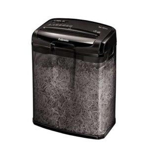 fellowes m 7cm destructora de papel manual corte en particulas p 4 destruye hasta 7 hojas papelera de 13l color negro