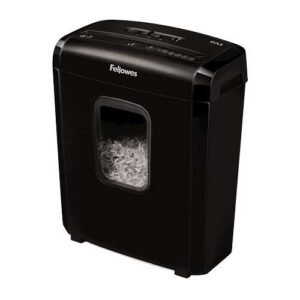 fellowes 6m destructora de papel manual minicorte p 4 destruye hasta 6 hojas papelera de 13l color negro