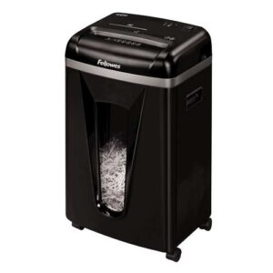 fellowes 450m destructora de papel manual microcorte p 5 destruye hasta 9 hojas papelera de 22l color negro