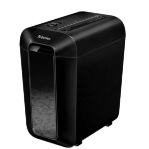 fellowes lx65 destructora de papel manual corte en particulas p 4 destruye hasta 10 hojas papelera de 22l color negro