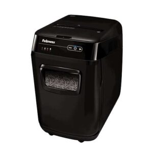 fellowes automax 200m destructora de papel automatica microcorte p 5 autoalimentacion 200 hojas, manual 10 hojas capacidad de la papelera 32l color negro