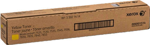xerox workcentre 7525/7535/7545/7830 amarillo cartucho de toner original 006r01514