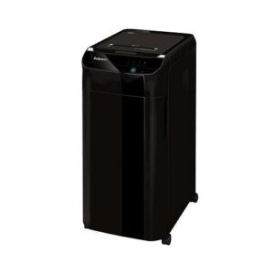 fellowes automax 350c destructora de papel automatica corte en particulas p 4 alimentacion automatica 350 hojas, manual 12 hojas capacidad de la papelera 68l color negro