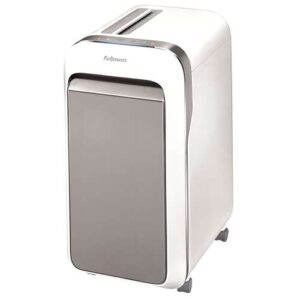 fellowes lx221 destructora de papel manual microcorte p 5 destruye hasta 20 hojas funcionamiento continuo de 25m capacidad de la papelera 30l color blanco/gris