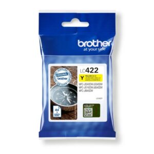 brother lc422 amarillo cartucho de tinta original lc422y