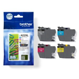 brother lc422xl pack de 4 cartuchos de tinta originales lc422xlval