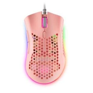 mars gaming mmex raton gaming usb 32000dpi carcasa de panel perforado 7 botones programables iluminacion rgb chroma uso diestro cable de 1.70m