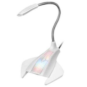mars gaming mmic microfono de mesa con cuello flexible usb iluminacion rgb boton silencio cable de 1.50m