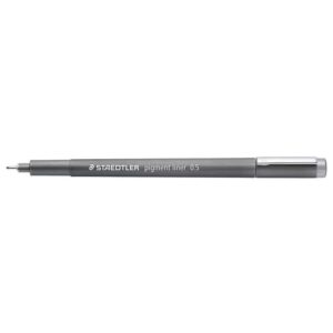 staedtler pigment liner 308 rotulador calibrado trazo 0.5mm secado rapido color gris