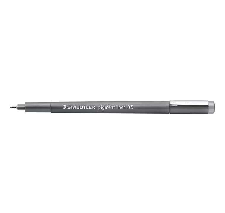staedtler pigment liner 308 rotulador calibrado trazo 0.5mm secado rapido color gris