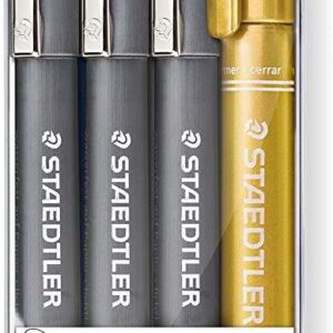 staedtler pigment liner 308 pack de 4 rotuladores calibrados trazo 0.5mm secado rapido colores surtidos