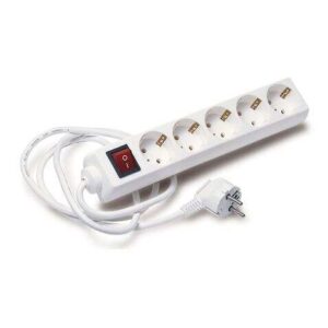 elbat regleta alimentacion 5x schukos interruptor on/off cable de 1.50m