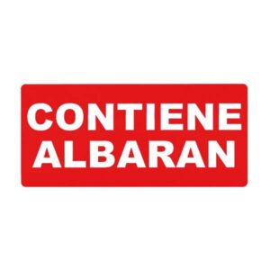 apli rollo de 200 etiquetas permanentes contiene albaran color rojo