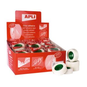 apli cinta adhesiva invisible 19mmx33m adhesivo permanente silenciosa