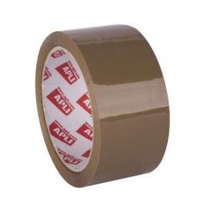 apli precinto premium silencioso 48mmx6m 32 micras pvc adhesivo solvente sellado extrafuerte desbobinado silencioso color marron
