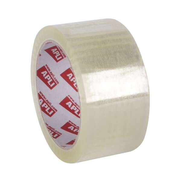 apli basic precinto 48mmx66m 25 micras polipropileno adhesivo acrilico transparente