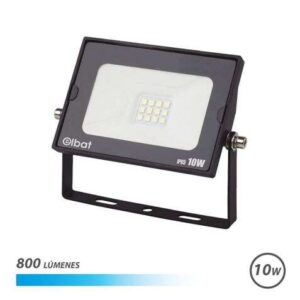 elbat foco led serie super slim 10w 800lm 6500k luz fria apto para exterior