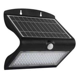 elbat aplique led solar doble iluminacion 8w 850lm luz fria 6000k luz calidad 3000k sensor de movimiento