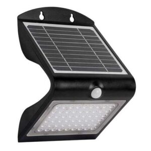elbat aplique led solar doble iluminacion 4w 500lm luz fria 6000k luz calidad 3000k sensor de movimiento