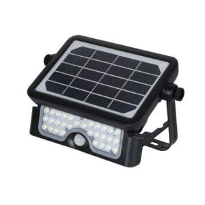 elbat foco led solar multifuncion 5w 500lm luz fria 6000k sensor de movimiento