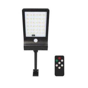 elbat farola led solar 350lm luz regulable 3000k/4000k/6500k bateria 1800mah sensor de movimiento control remoto