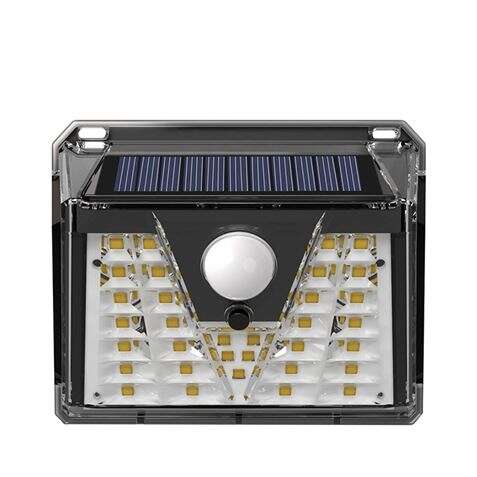 elbat aplique led solar 150lm luz fria 6500k sensor de movimiento bateria 1200mah